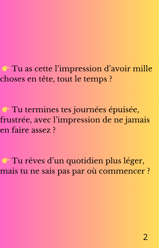 Aperçu du guide : questions pour identifier la charge mentale