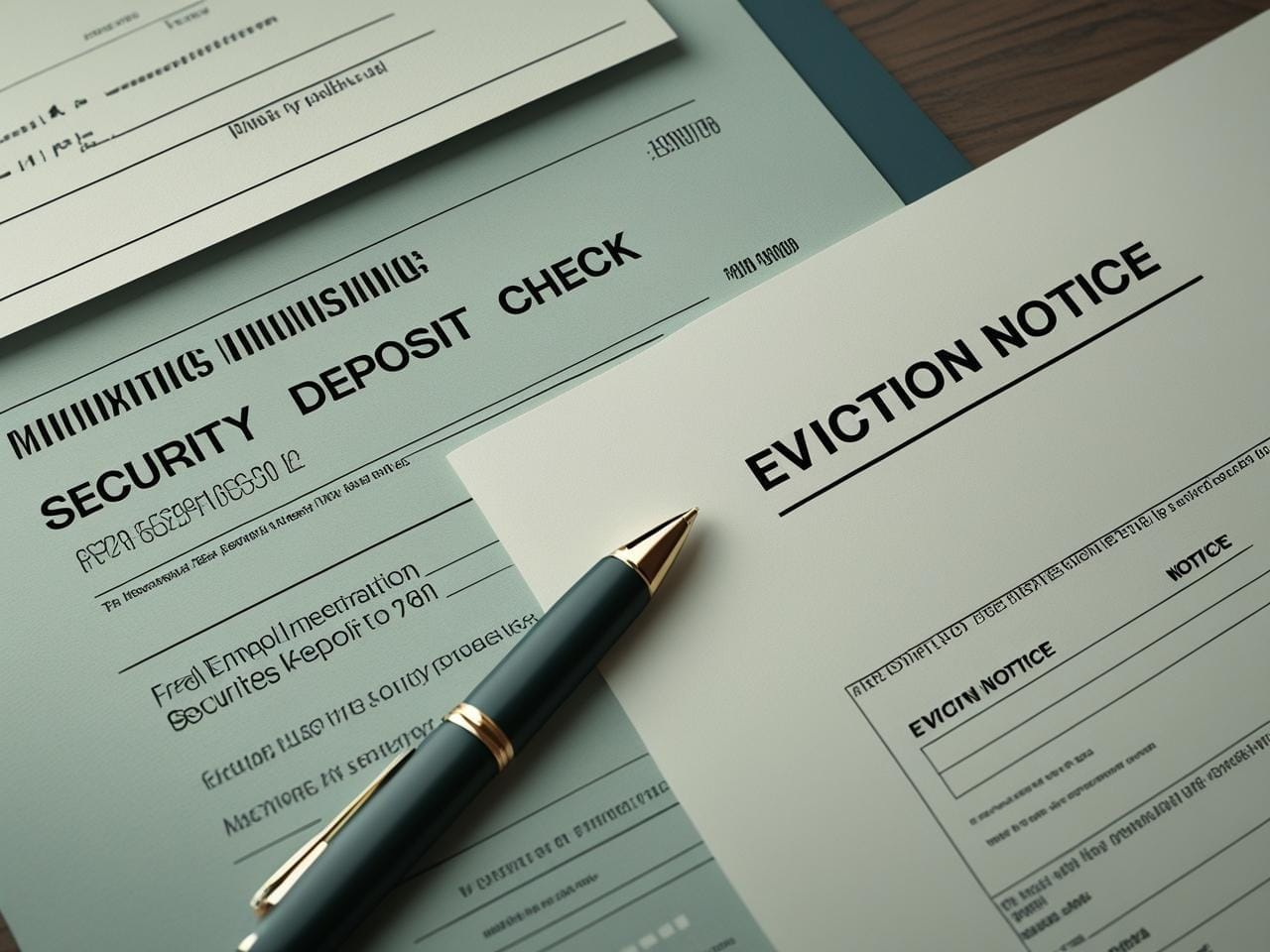 security deposit and eviction notice