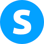 Systeme.io logo with a white S in a blue circle.