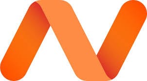 Namecheap logo. An orange N. 