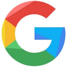 google logo. A Large G with red, yellow, green and blue accents. 