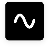 Riverside logo. Black box with white squiggly line