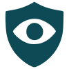 Icône surveillance et protection de l'e-réputation