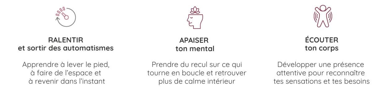 ralentir apaiser le mental et ecouter son corps dans le programme origine