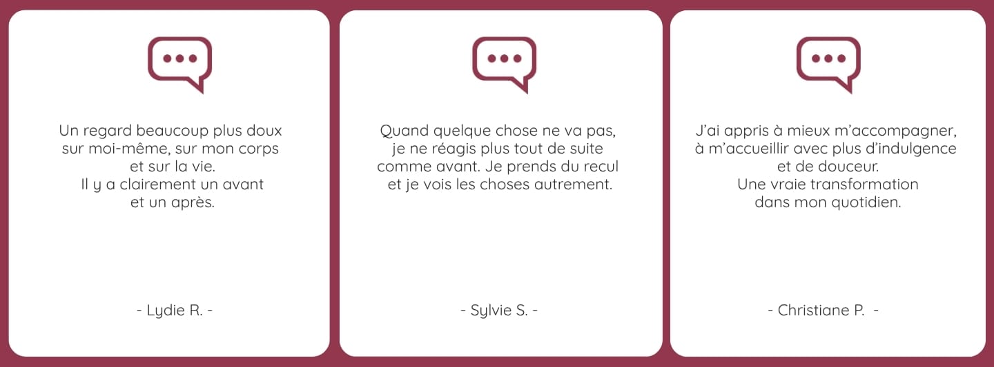 Avis et retours d’expérience des participantes du parcours ORIGINE