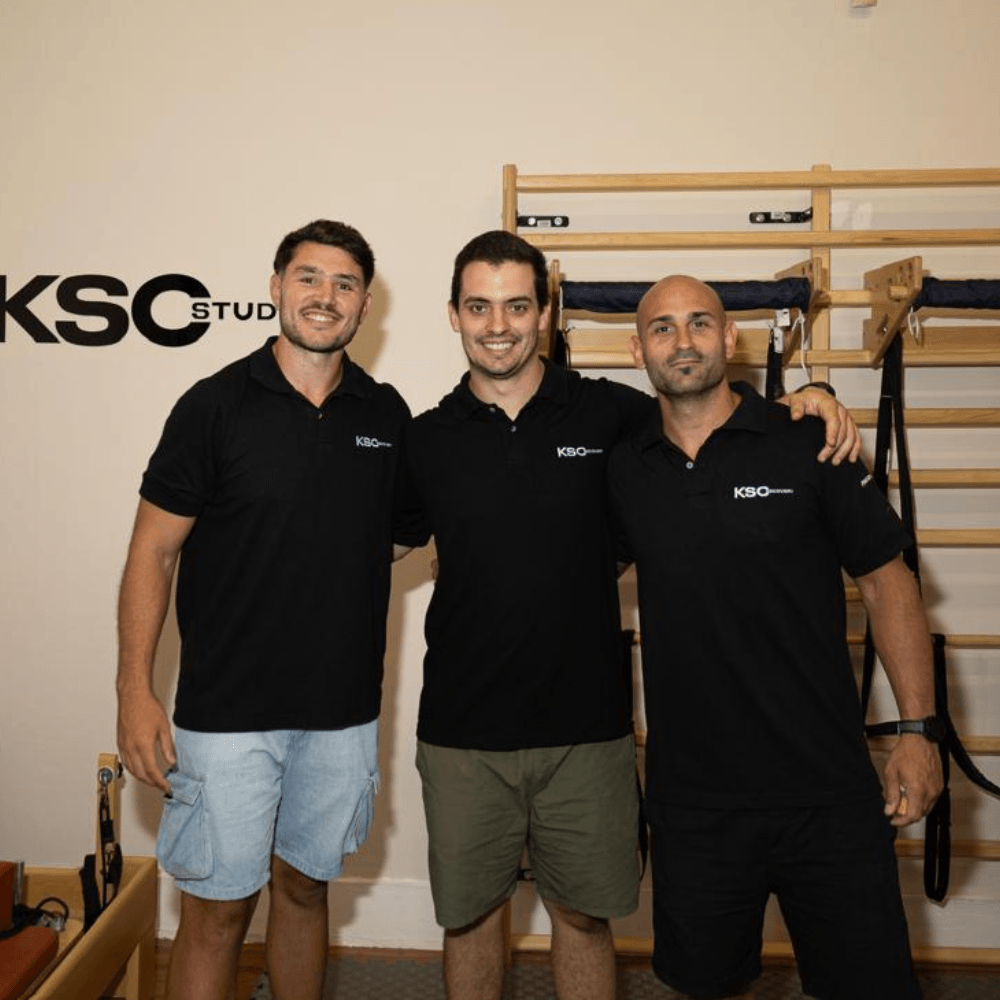 Equipo KSC Recovery — Sebastián Camino, Jeremías Aime y Santiago Remon