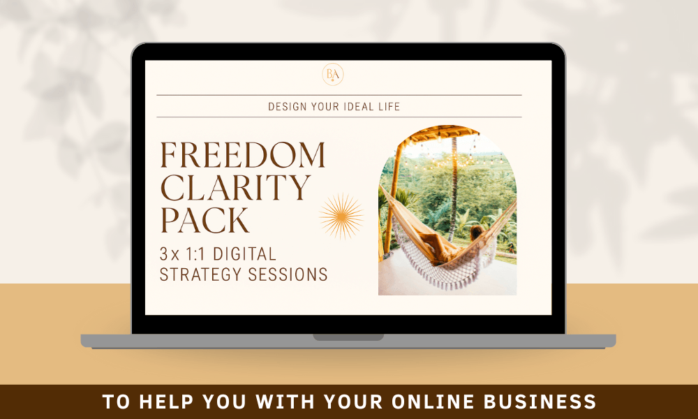Freedom Clarity Pack – 3x 1:1 Strategy Sessions