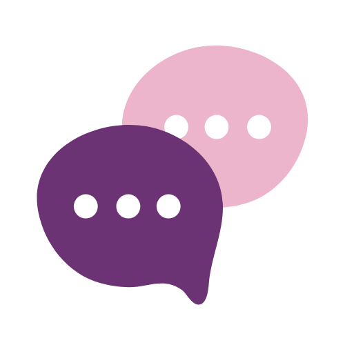 bulle de discussion, dialogue, Nous faisons le point âme et guérison Nathalie Bouhours.