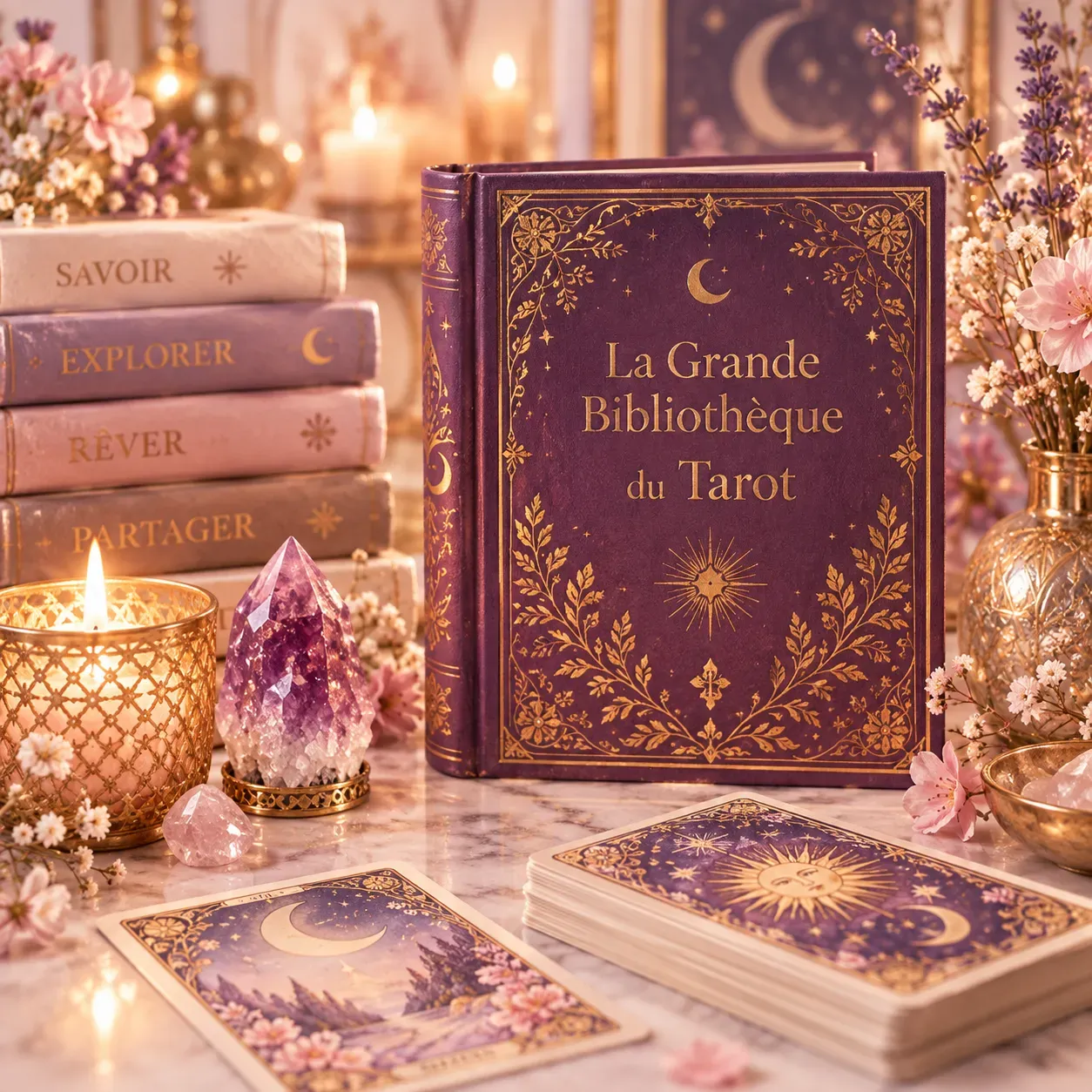 Nathalie BouhoursLa Grande Bibliothèque du Tarot, espace d’apprentissage du Tarot thérapeutique par Âme & Guérison