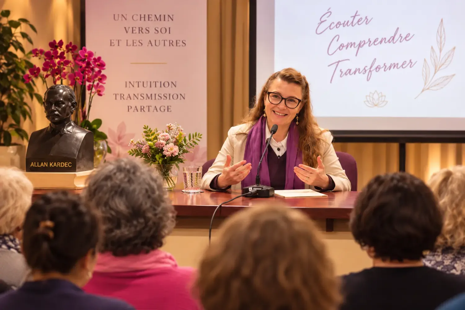 conference-mediumnite-tarot-nathalie-bouhours-allan-kardec union spirite français association mes anges spirituels association le tournesol d Amiens