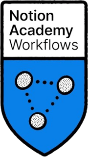 Badge Notion Academy Workflows