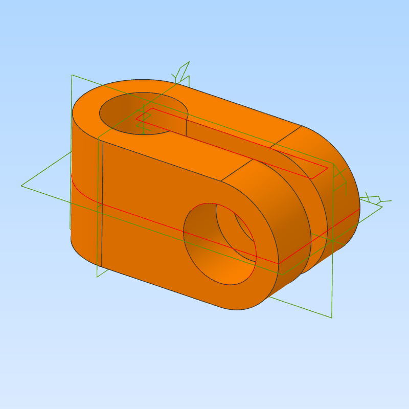 Alibre Atom 3D part modelling example