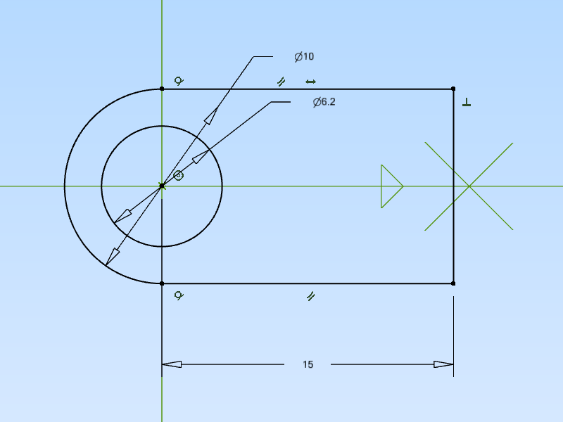 Alibre Atom 3D sketch creation and constraints