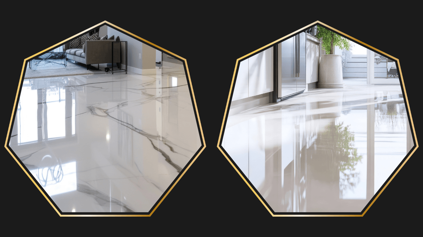 marble effect epoxy resin in home