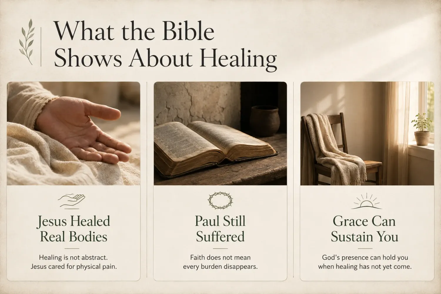 What the bible shows about healing