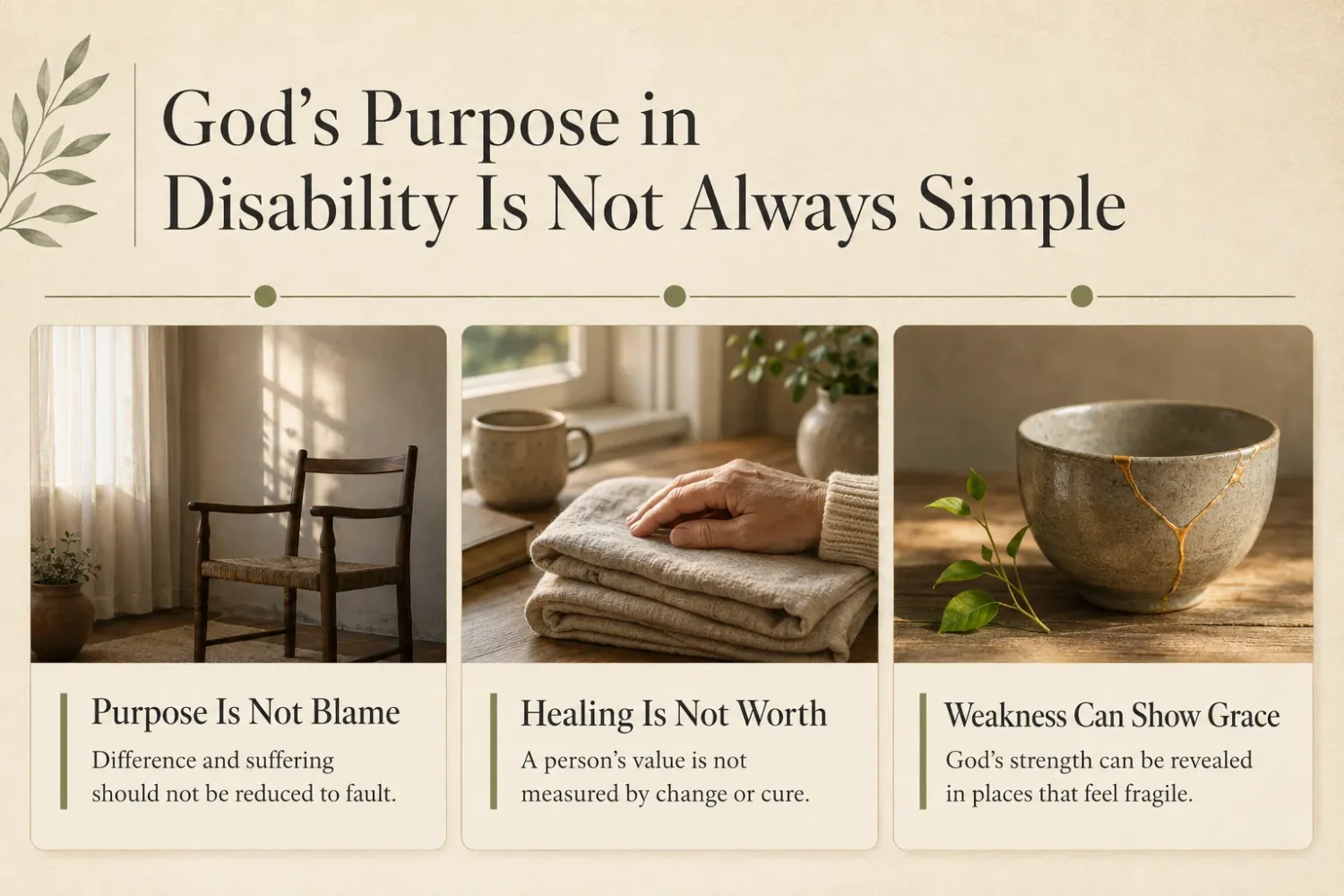 God’s Purpose In Disability Is Not Always Simple