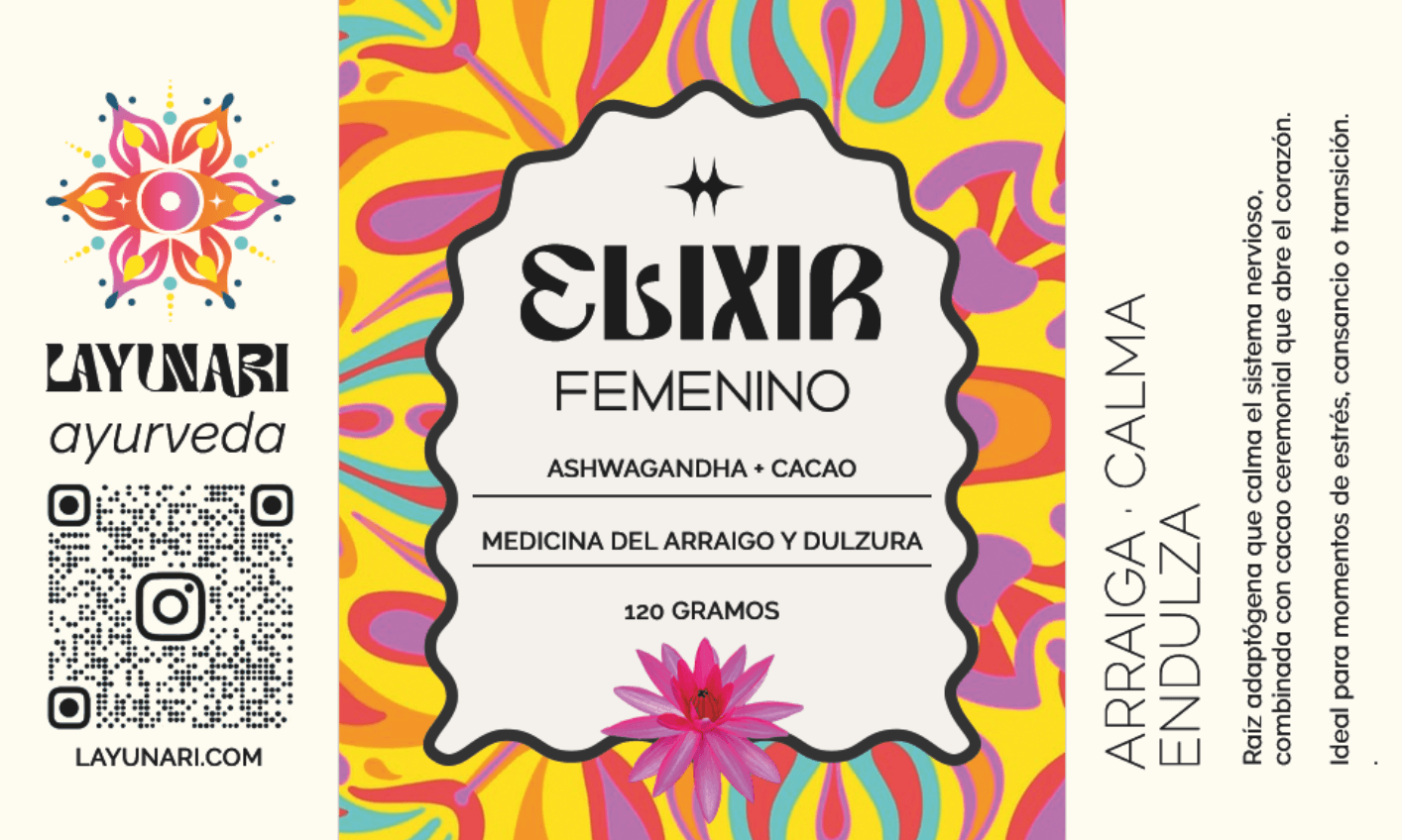 Ashwagandha + Cacao | Elixir de Arraigo y Calma Femenina