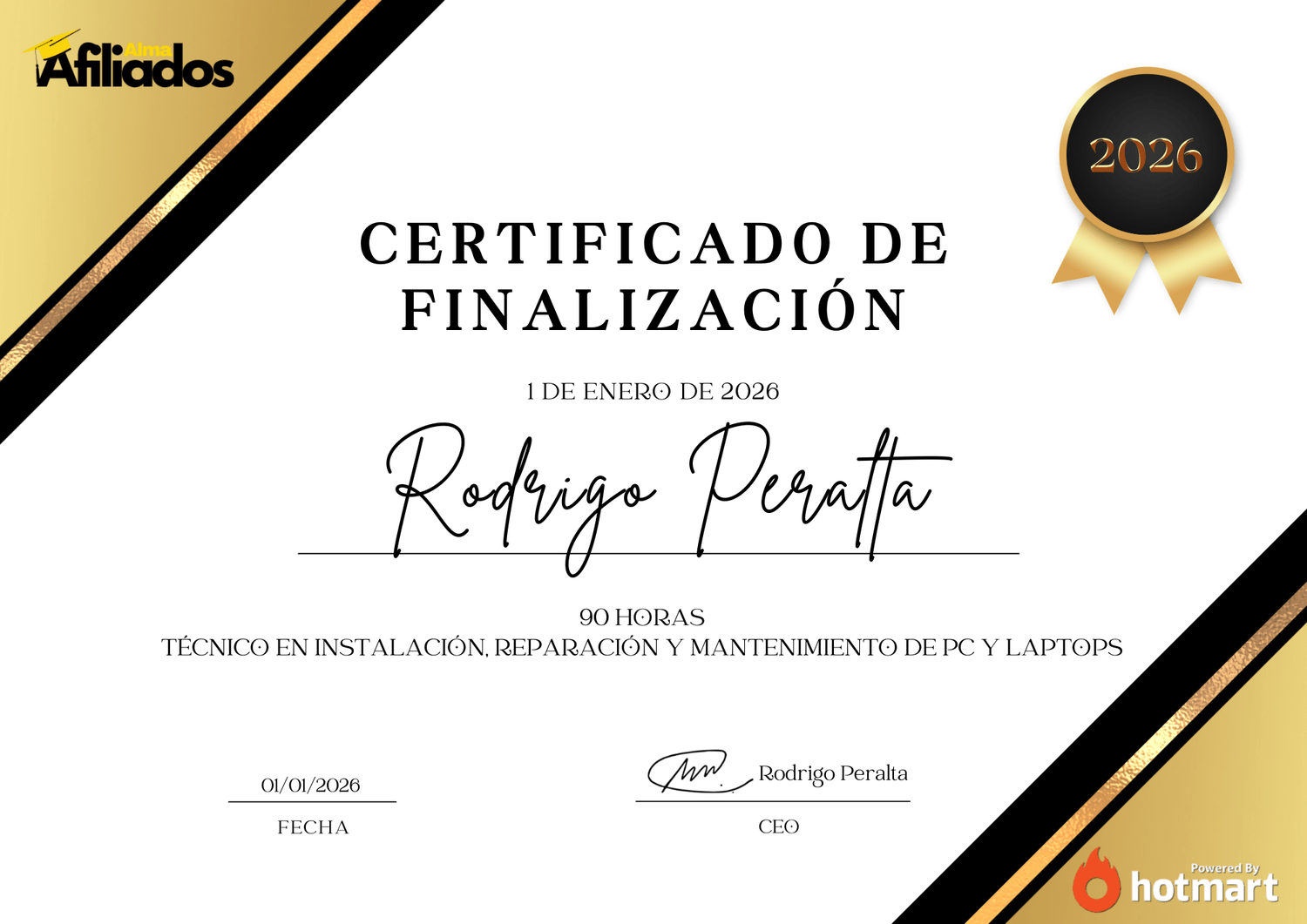 Estudiante de curso reparación de laptops coro