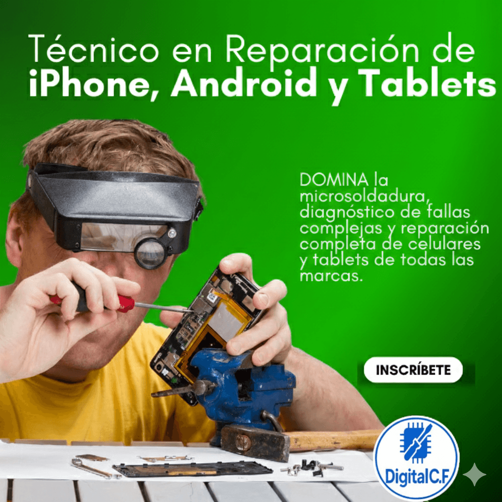 tecnico en Reparacion de Iphone, android y tablets