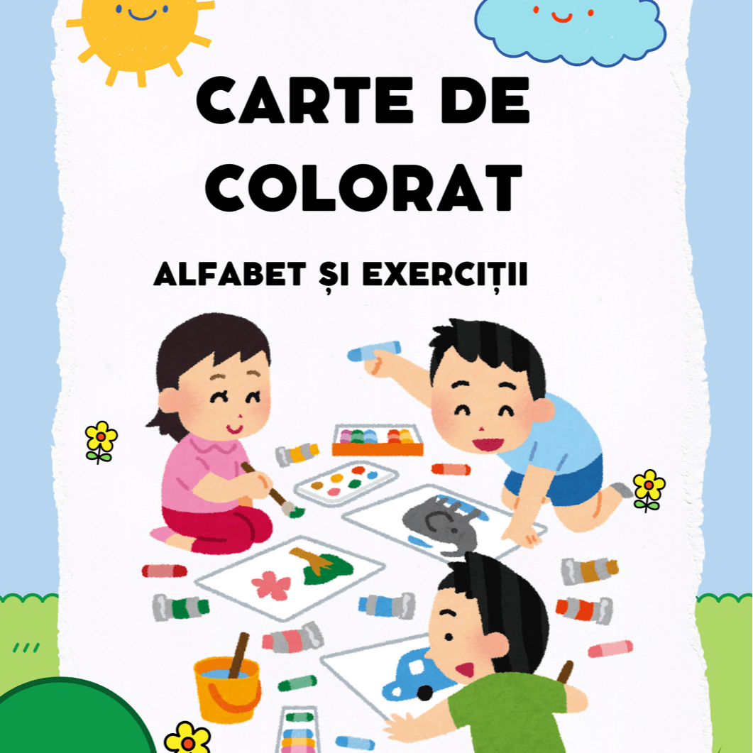 Carte de colorat- Alfabet si exercitii