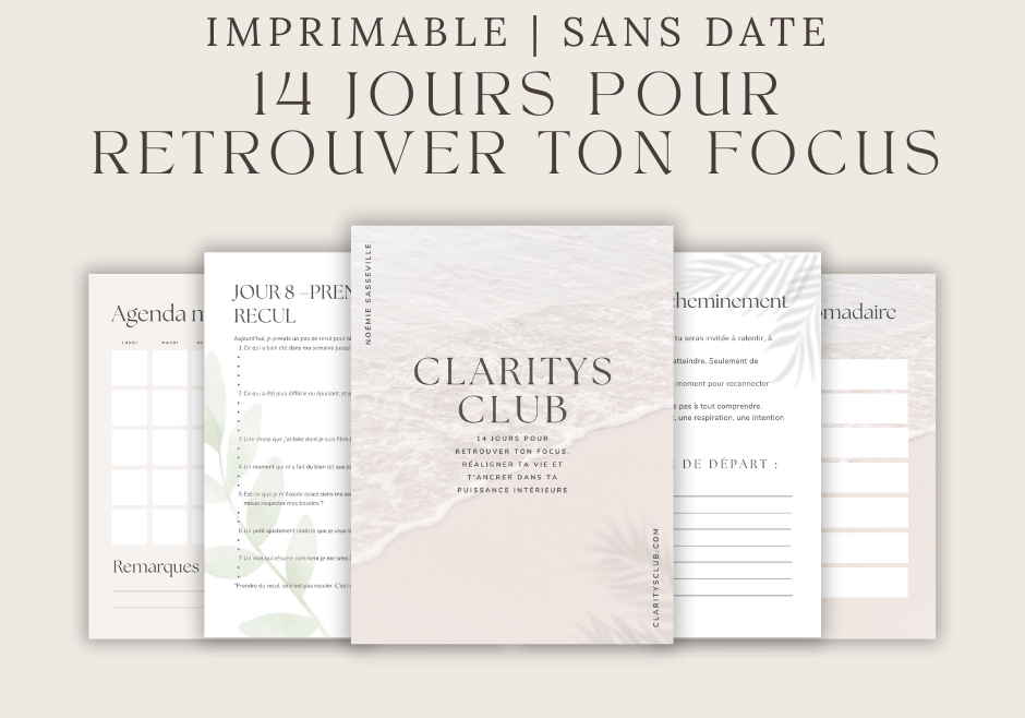 Claritys Club Planner – 14 jours pour reprendre ton focus