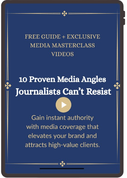 Free media masterclass – 10 proven media angles by Sharon Bolt, publicity mentor UK