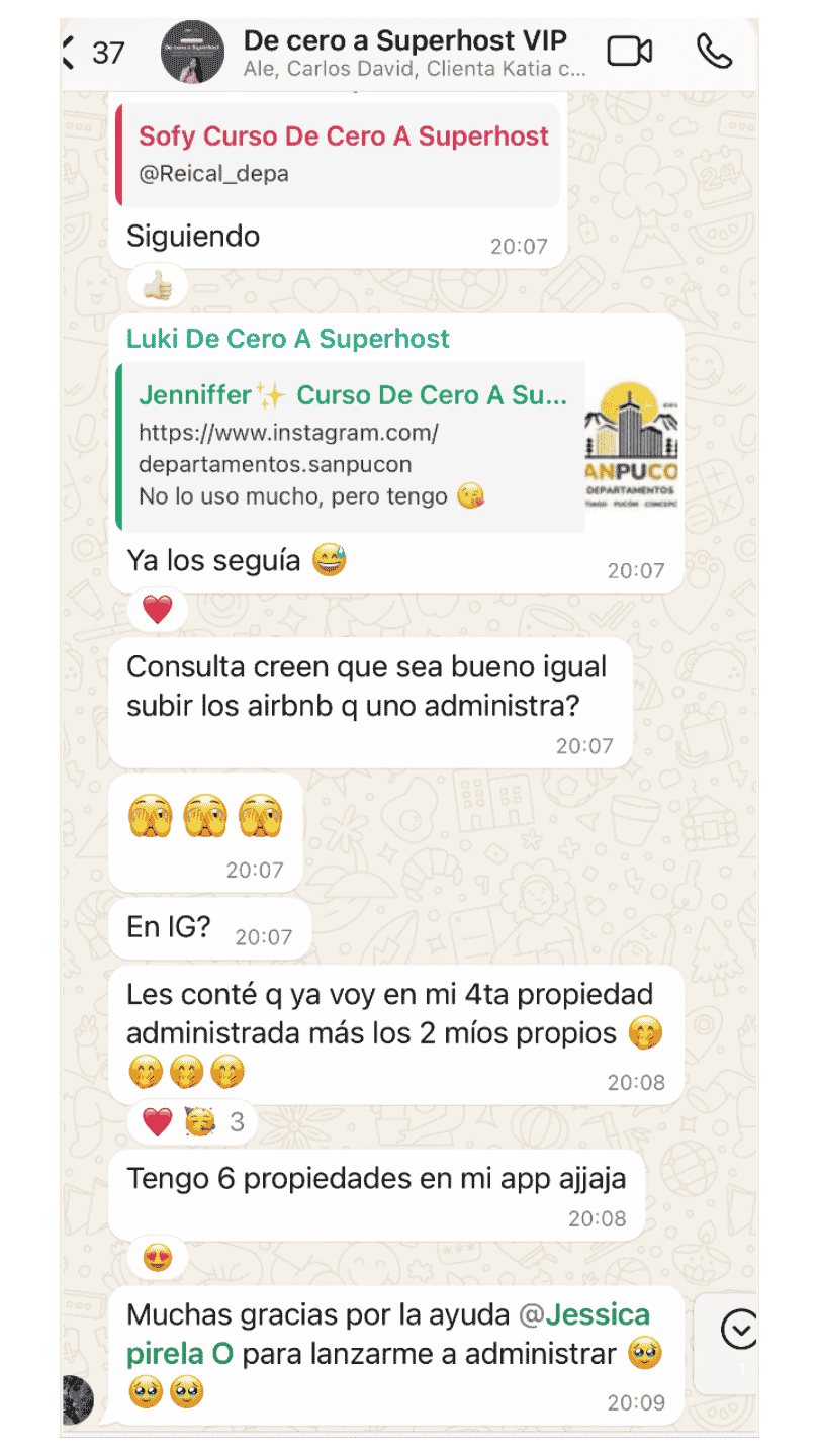 Testimonio real de una alumna de De Cero a SuperHost