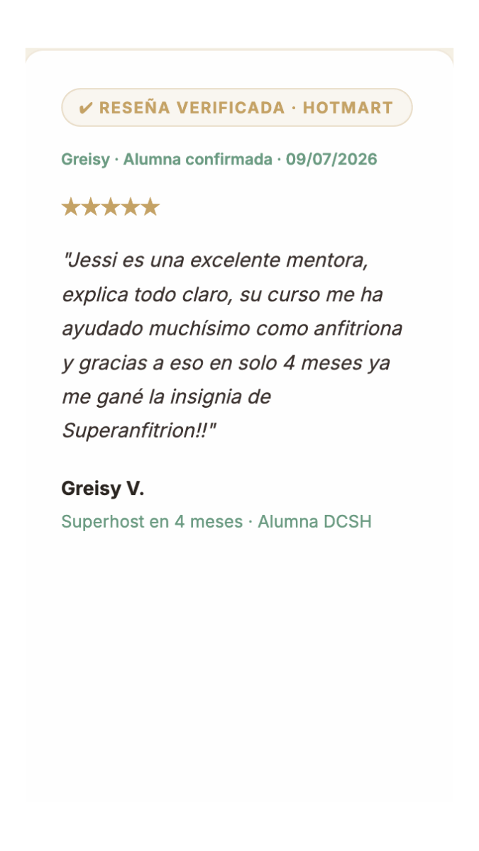 Comentario real de una alumna de la academia
