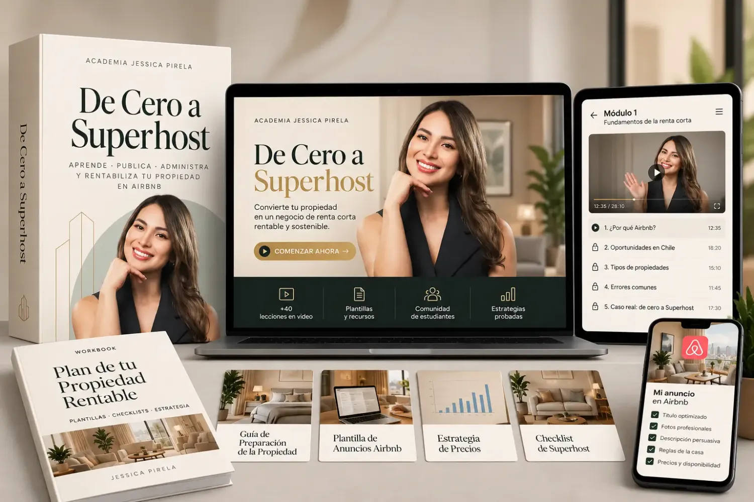 Academia De Cero a Superhost de Jessica Pirela