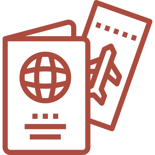 Visa Assistance: Passport with tourist visa stamp representing hassle-free travel visa processing services.