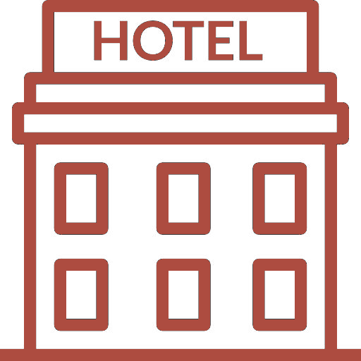 Hotel Bookings: Comfortable modern hotel room showing luxury and budget accommodation booking options.