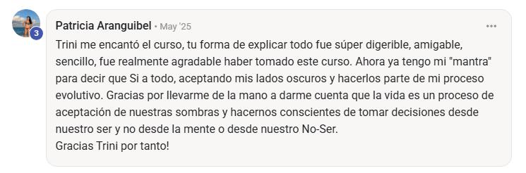 Testimonio de alumna sobre la claridad de las clases