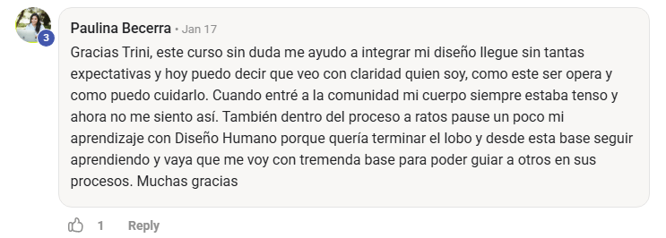 Testimonio de alumna sobre guiar a otros