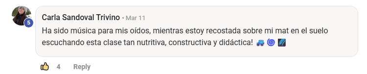 Testimonio sobre las clases nutritivas