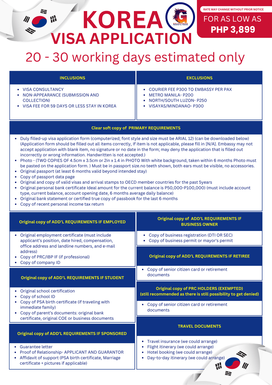 Korea VISA Application