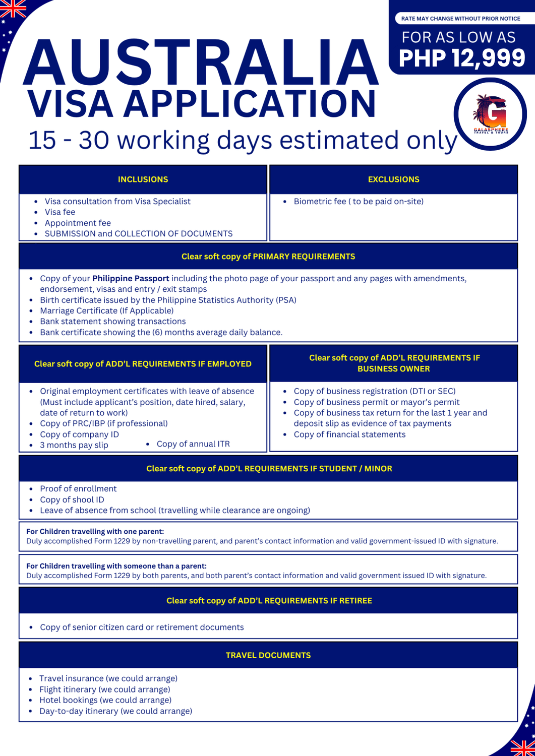 Australia VISA Application