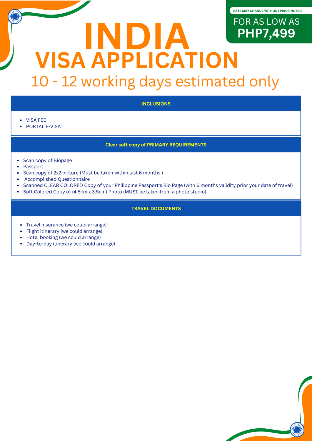 India VISA Application