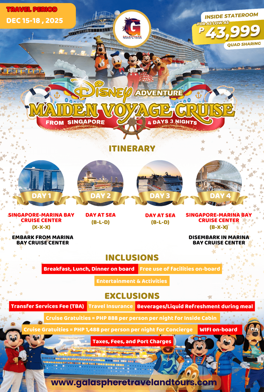 Disney Adventure  Maiden Voyage Cruise