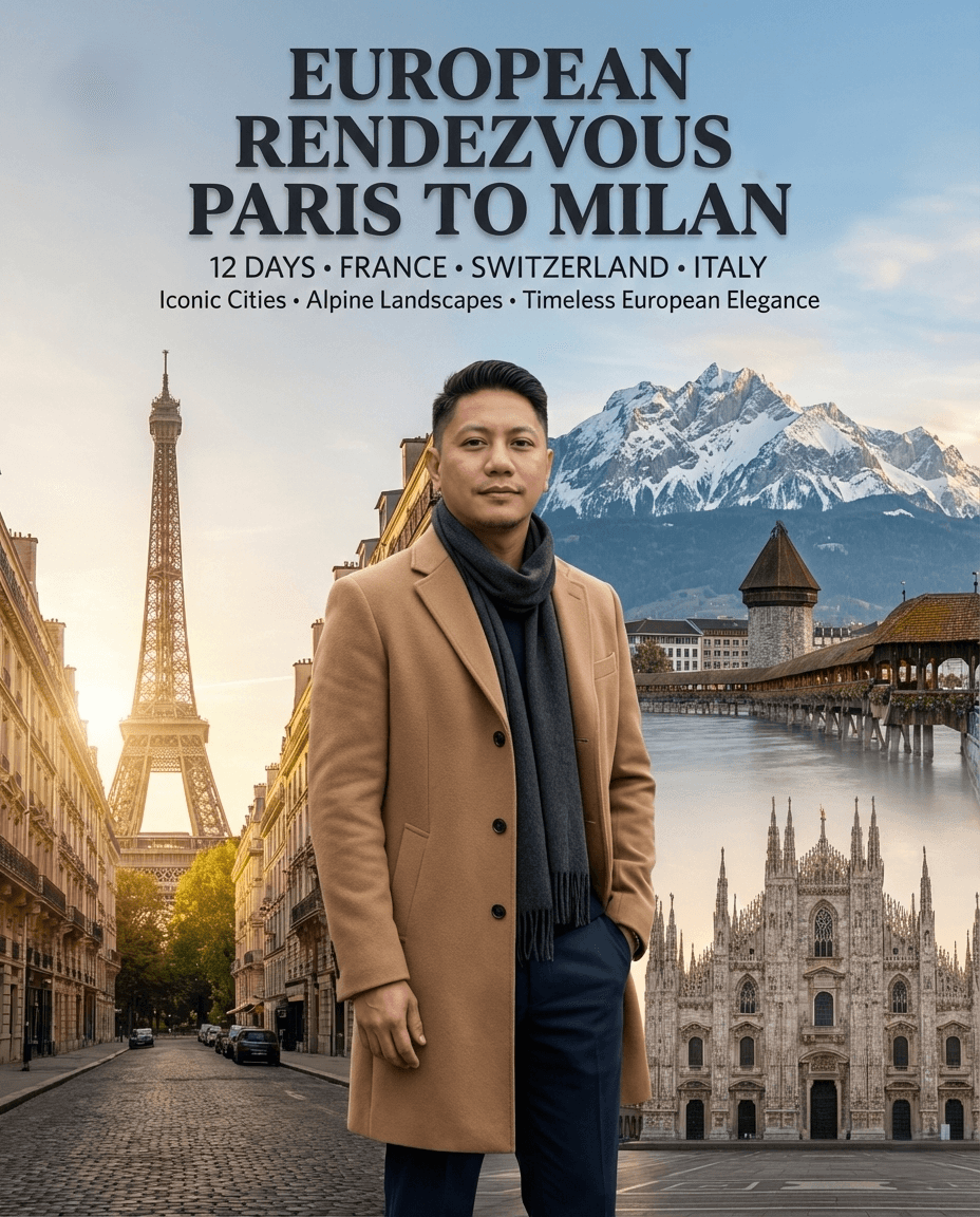 European  Rendezvous: Paris to Milan All-in Tour Package