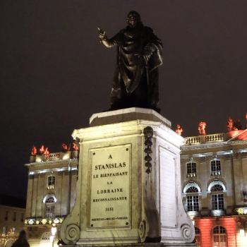 Le Roi Stanislas devant l'Hôtel de Ville à Nancy