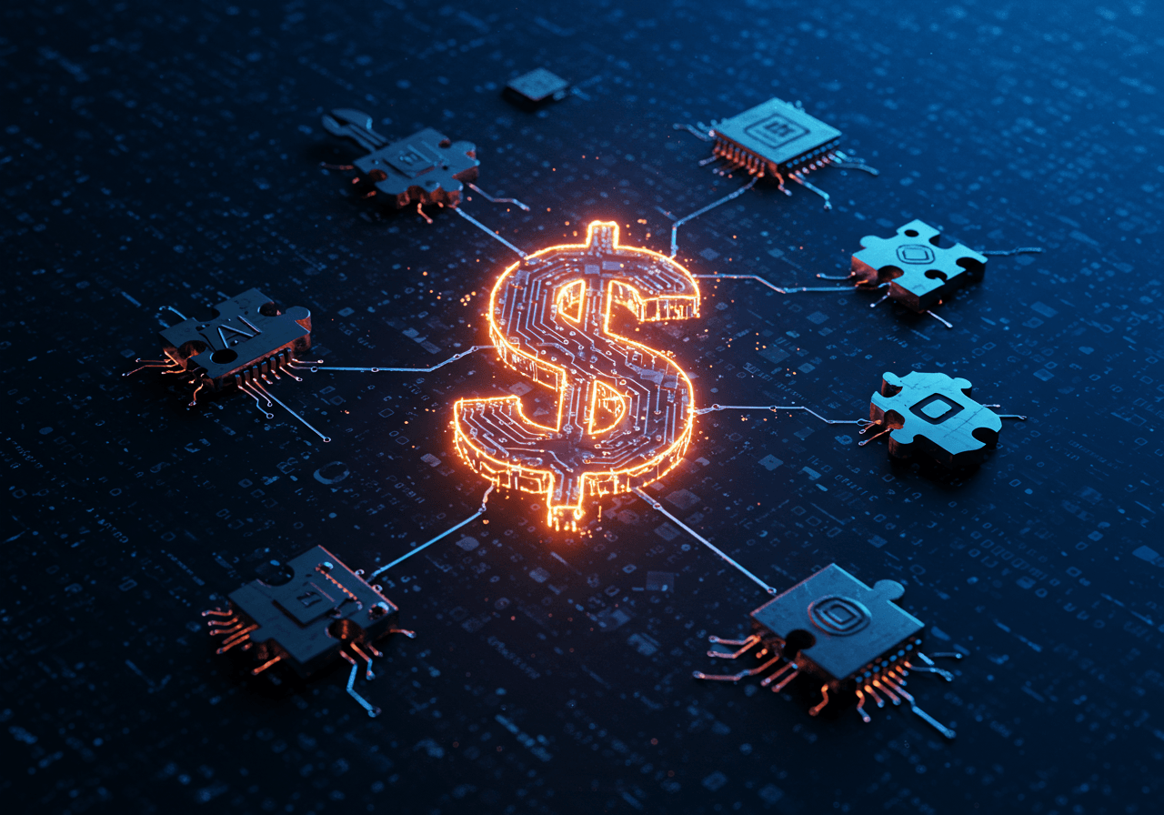 AI tools forming a stack that generates $1,000 income