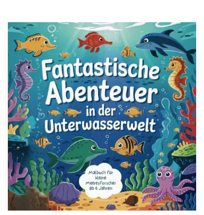 antjes zweites Malbuch "Fantastische Abenteuer in der Unterwasserwelt"