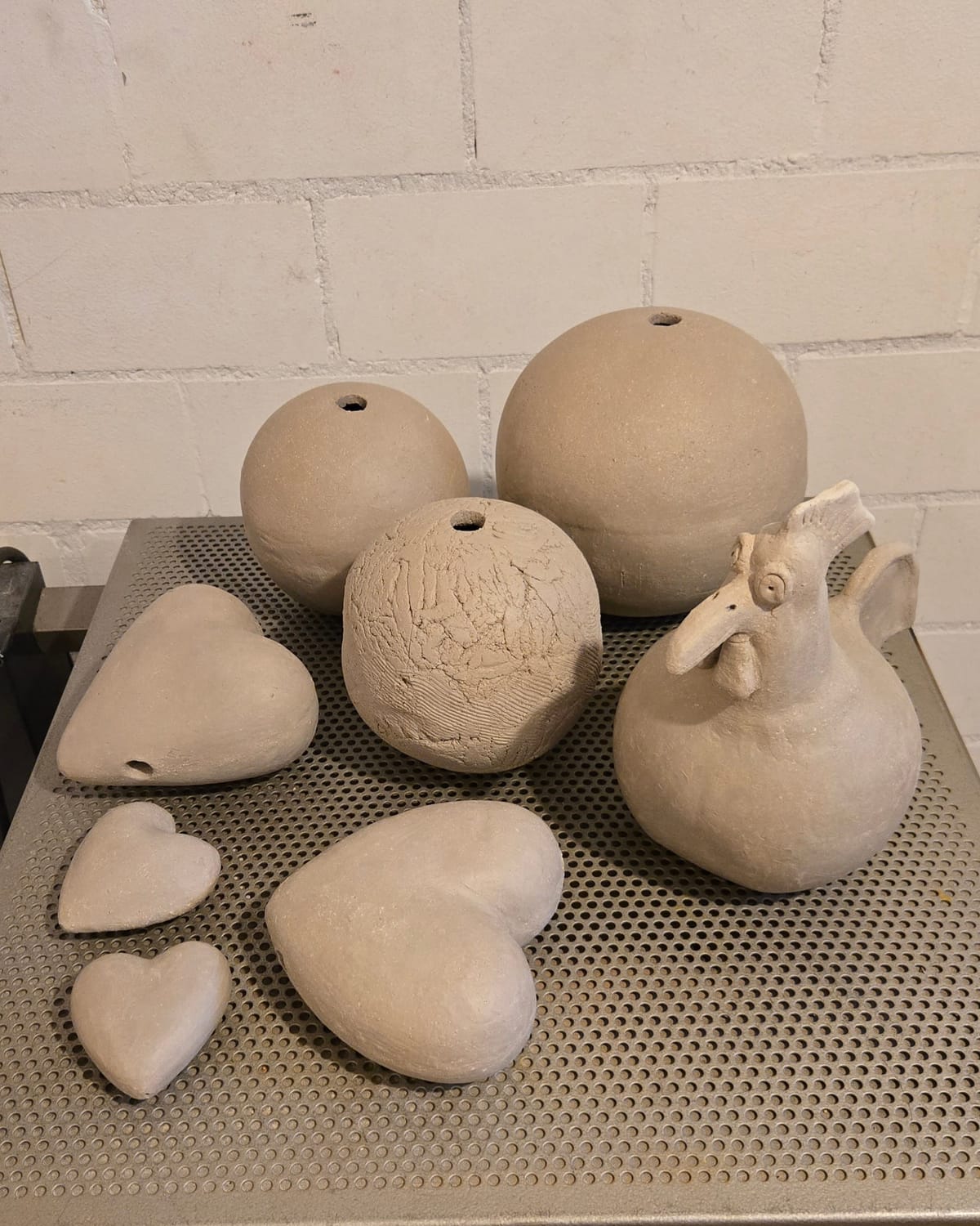 Rohlinge für den Raku-Workshop Tag 1