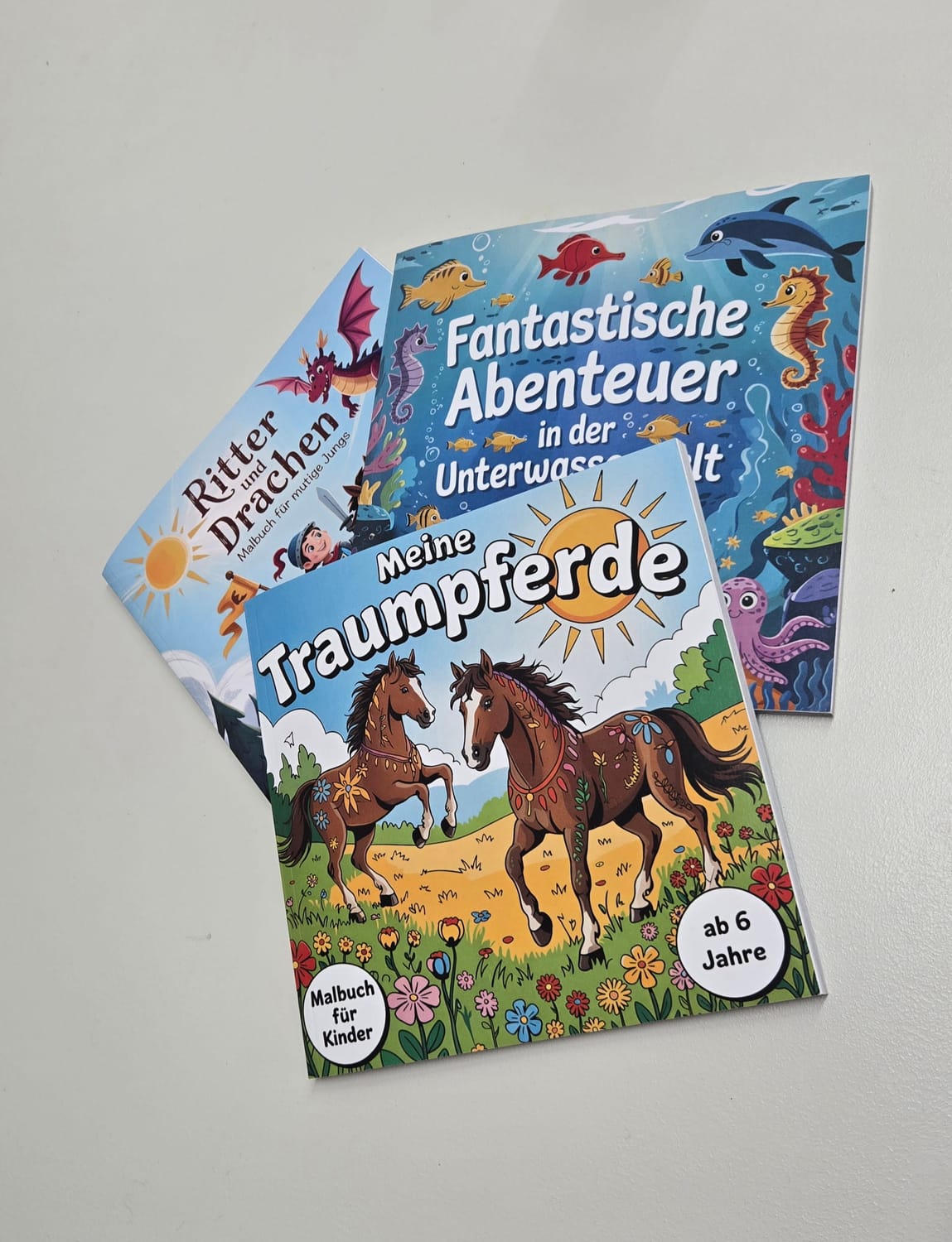 die drei Malbücher von Antje Brügger