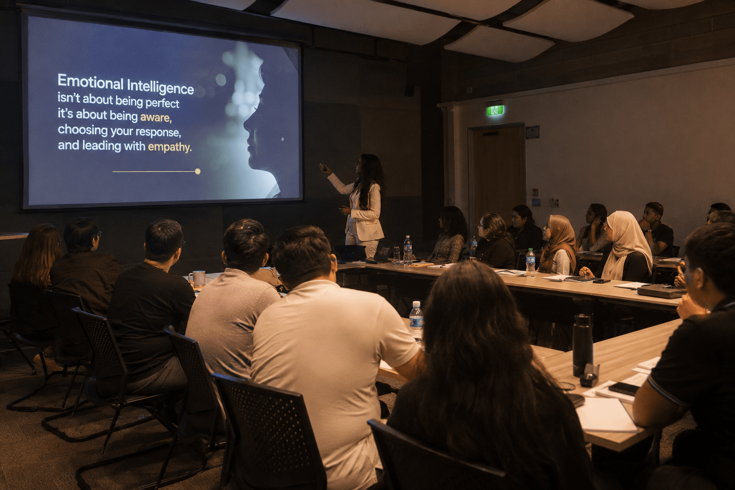 Prithee Lux facilitating a corporate emotional intelligence session