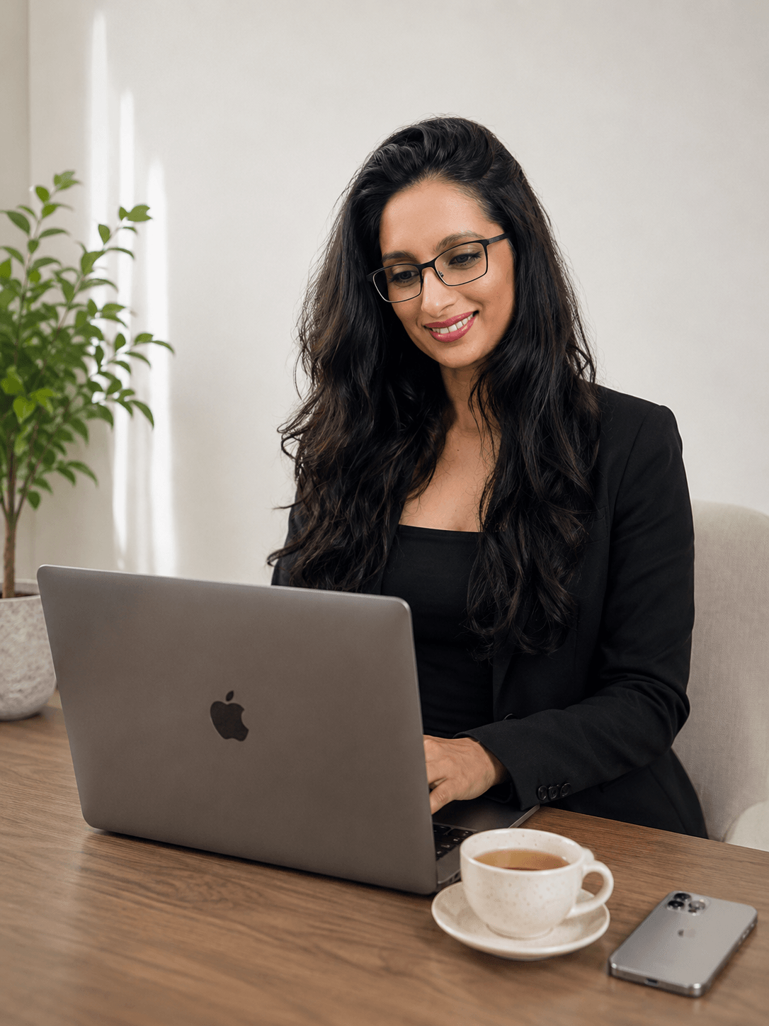 Prithee Lux supporting a client online