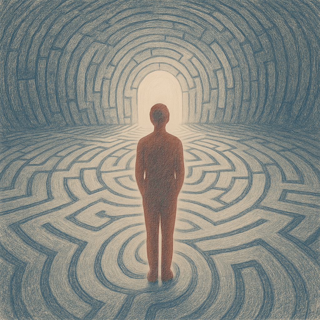 labyrinthe lumineux, recherche de soi