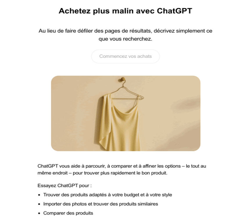 Exemple de réponse générée par une intelligence artificielle