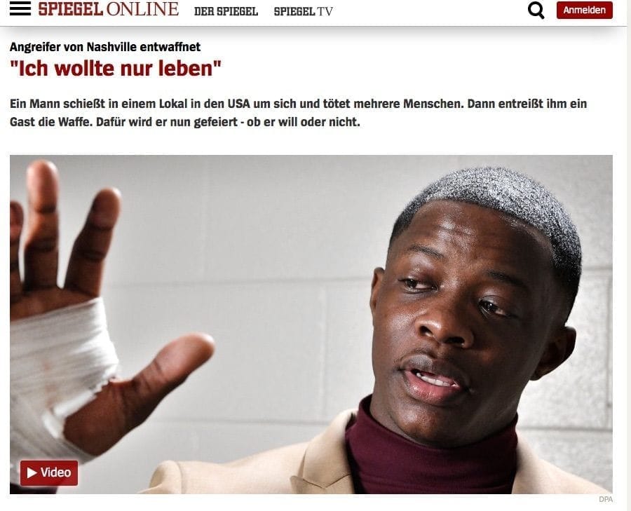 Erfolgreiche Verteidigung gegen Schusswaffe