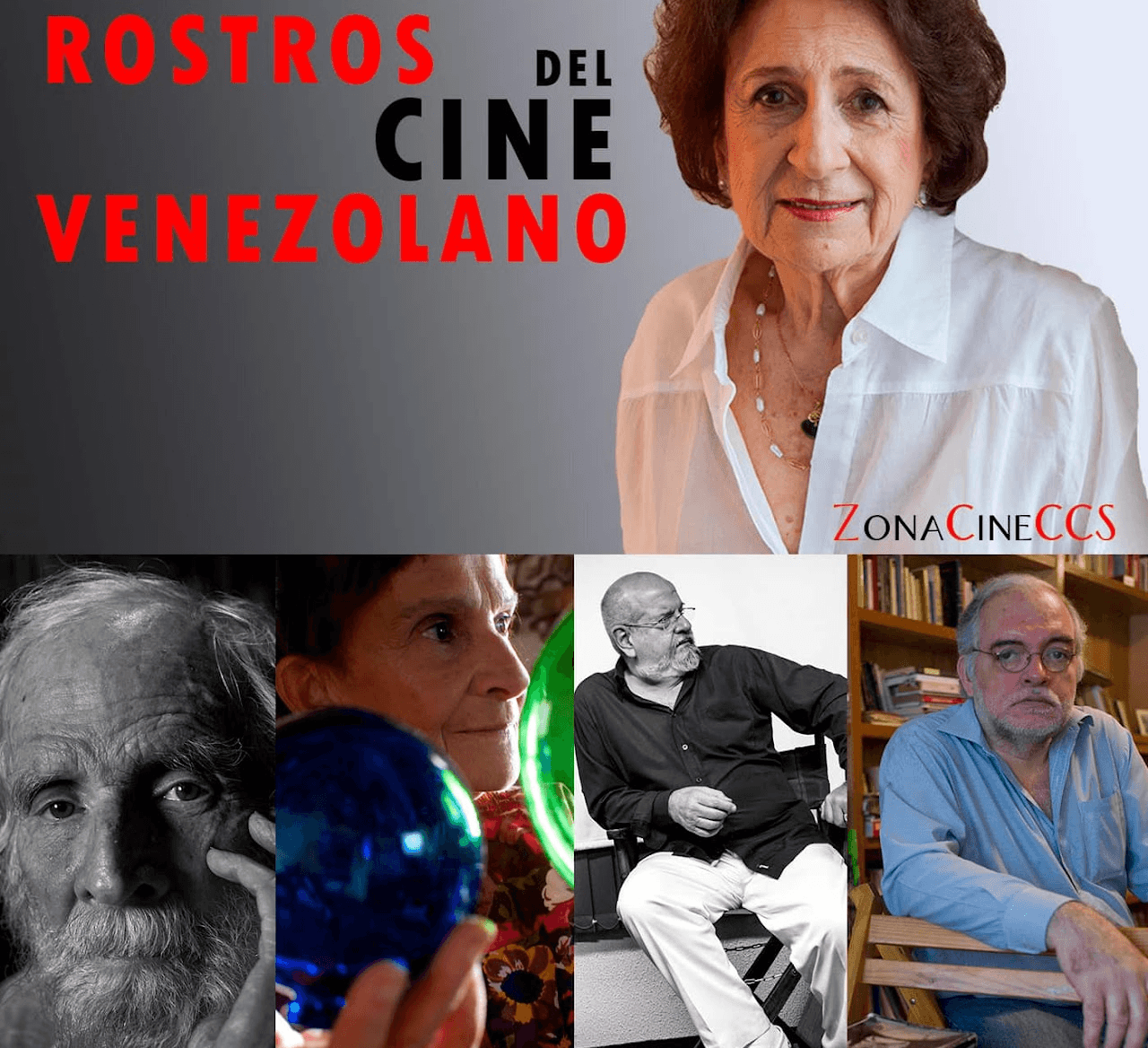 Portadilla de la colección fotográfica "Rostros del Cine Venezolano"